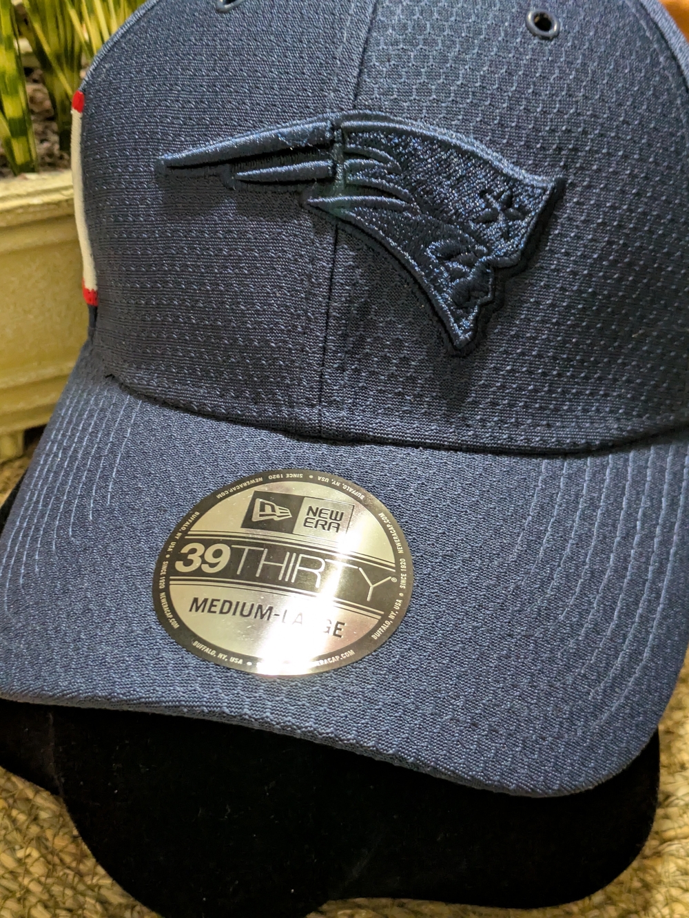 New Era Navy Blue Patriots 39THIRTY Stretch Fit Hat
